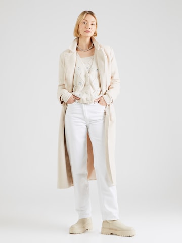 Happiness İstanbul Set: Strickjacke und Stricktop in Beige