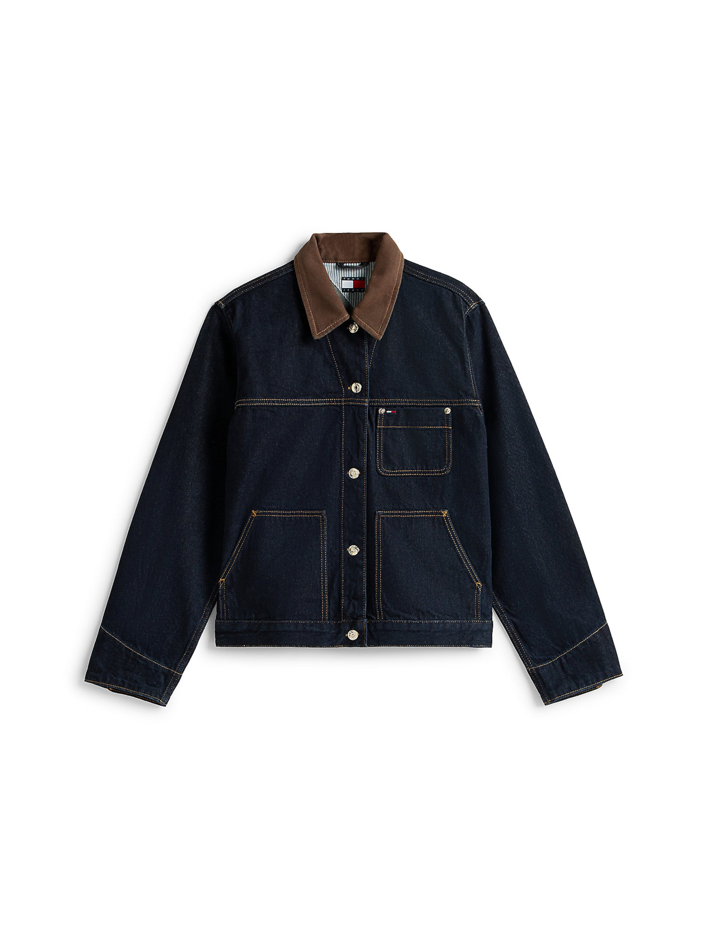 Tommy Jeans Between-season jacket in Blue: front