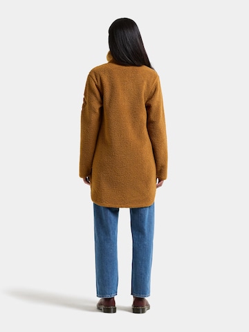 Didriksons Fleece jas in Bruin