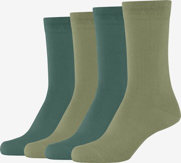 camano Socks in Green: front