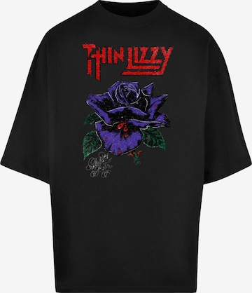 Merchcode Shirt 'Thin Lizzy - Rose' in Black: front