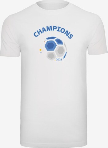 Maglietta 'Argentina Champions' di Merchcode in bianco: frontale