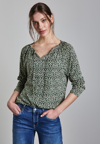 STREET ONE Shirt in Grün: Vorderseite
