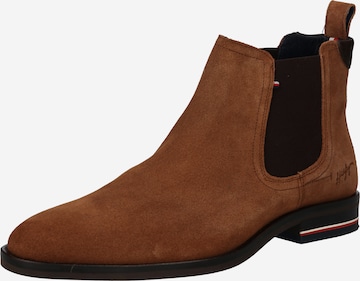 TOMMY HILFIGER Chelsea Boots in Brown: front