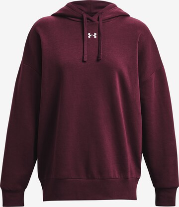 UNDER ARMOUR Athletic Sweatshirt in Red: front