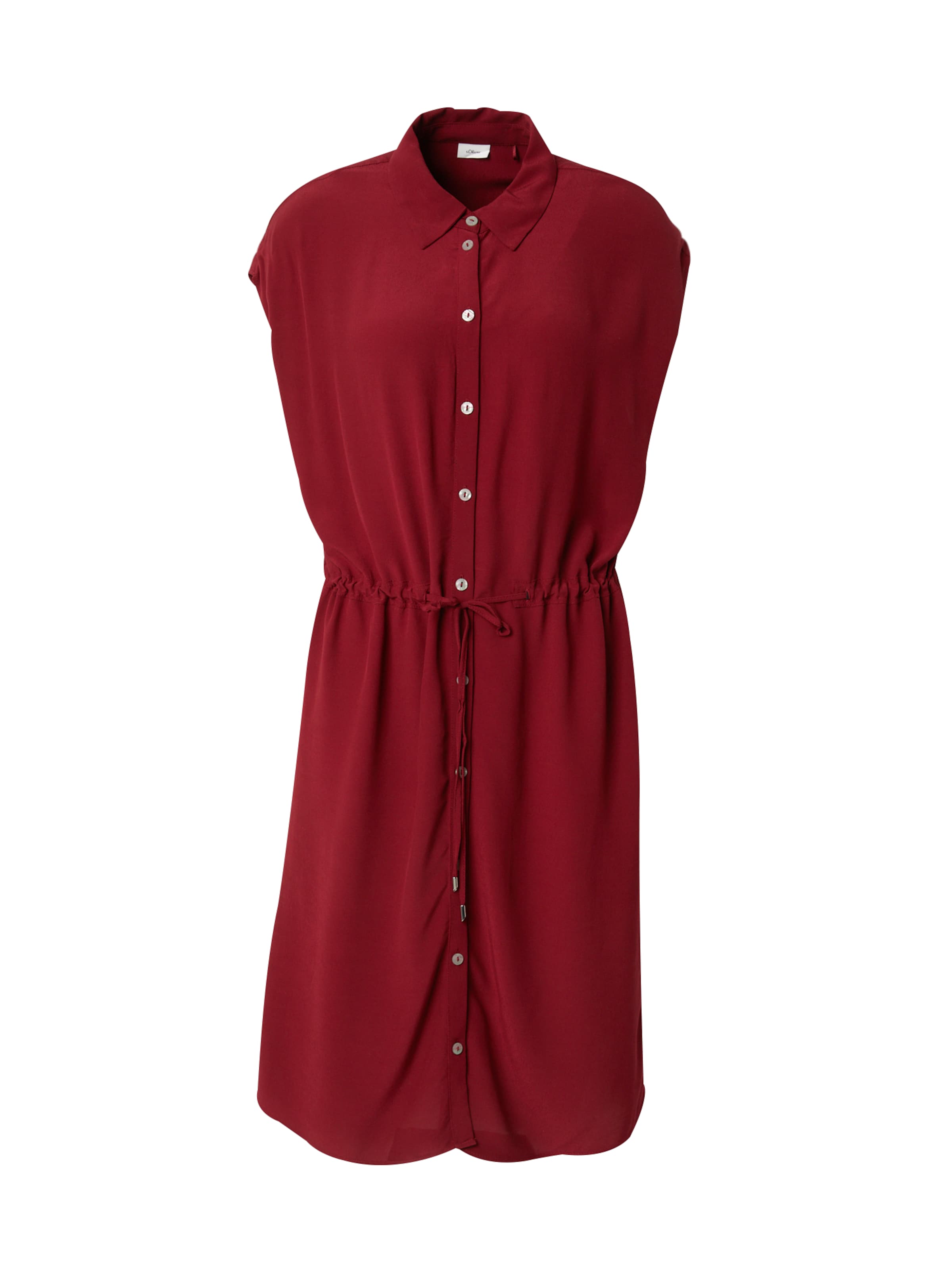 s.Oliver BLACK LABEL Blusenkleid in Rot: Vorderseite