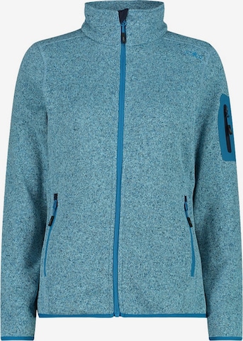 CMP Athletic Fleece Jacket in Blue: front