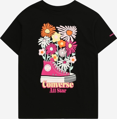 CONVERSE Shirt in de kleur Oranje / Pink / Zwart / Wit, Productweergave