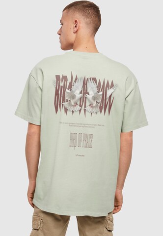 Merchcode Shirt 'Birds Of Peace 2' in Groen: voorkant