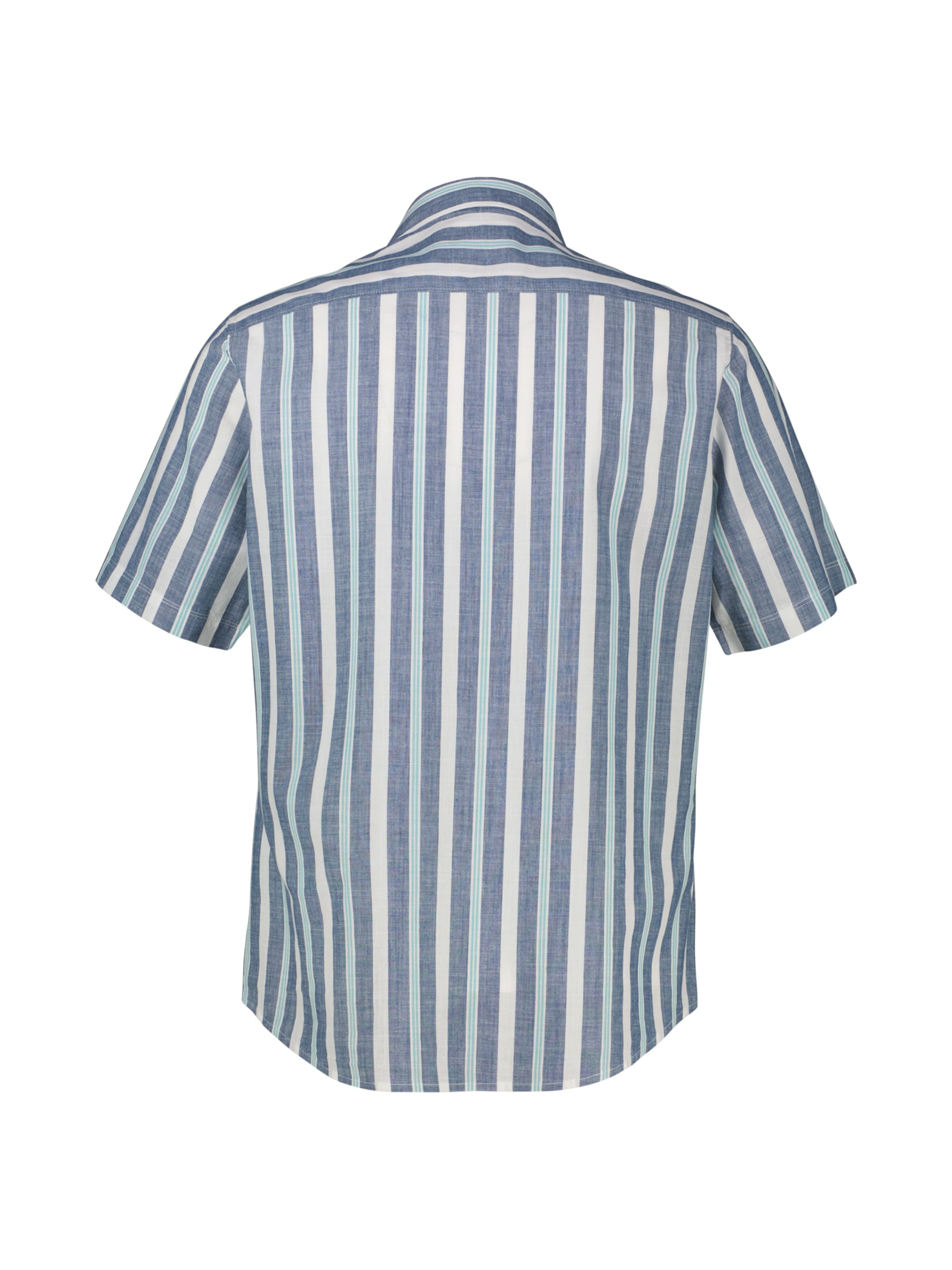 LERROS Slim Fit Bequemes Kurzarmhemd, Übergröße in Blau