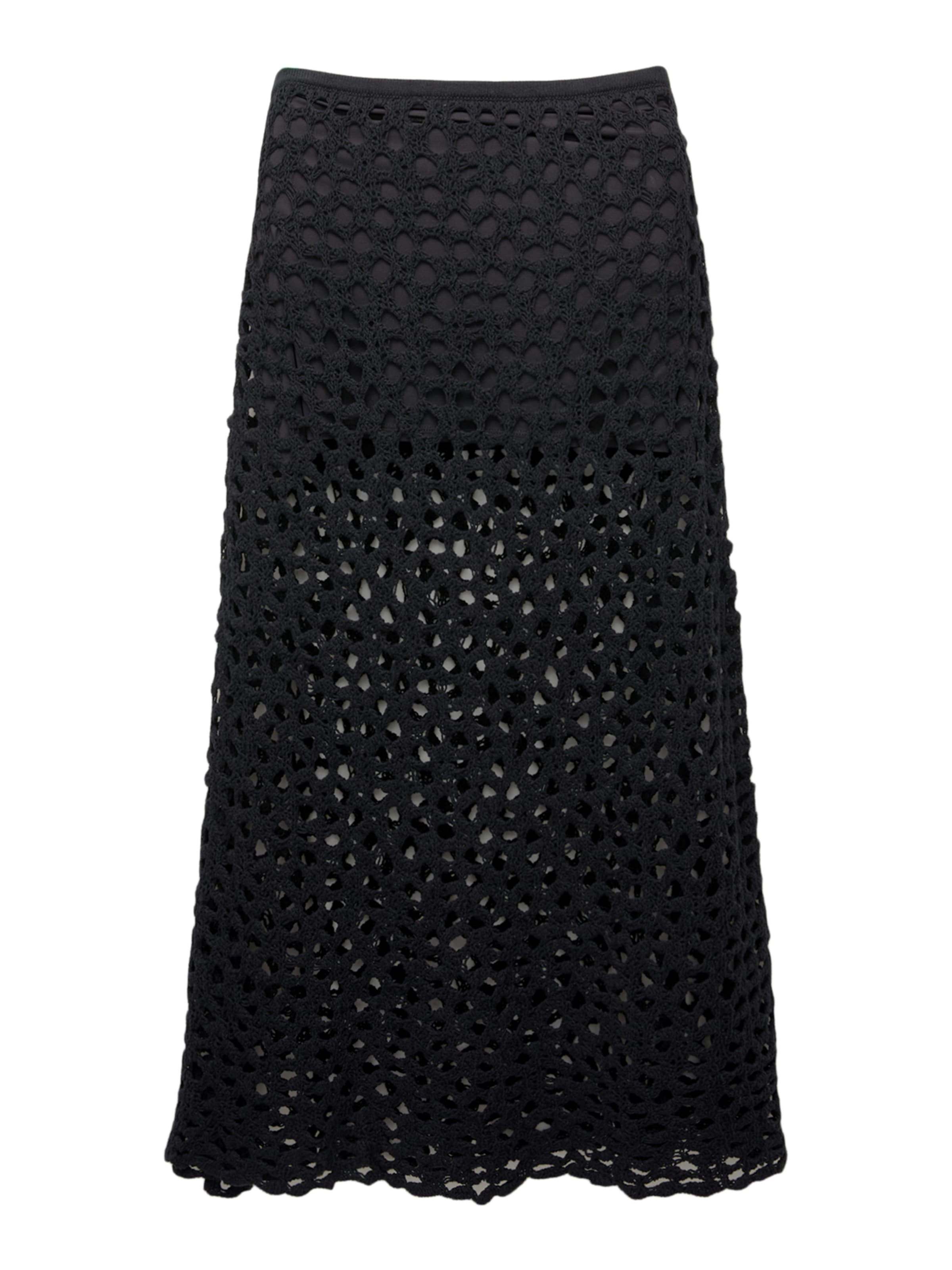 Fustă de la Pull&Bear pe negru: față