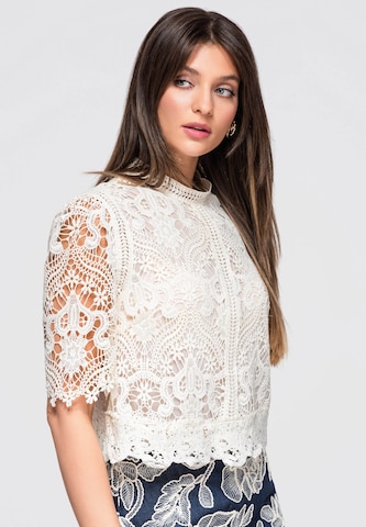 Ombre Bluse in Beige