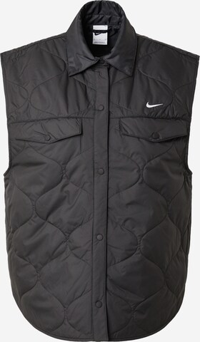 Gilet 'ESSENTIAL' Nike Sportswear en noir : devant