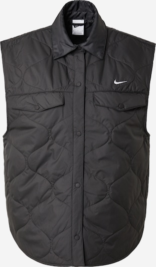 Nike Sportswear Gilet 'ESSENTIAL' en noir / blanc, Vue avec produit