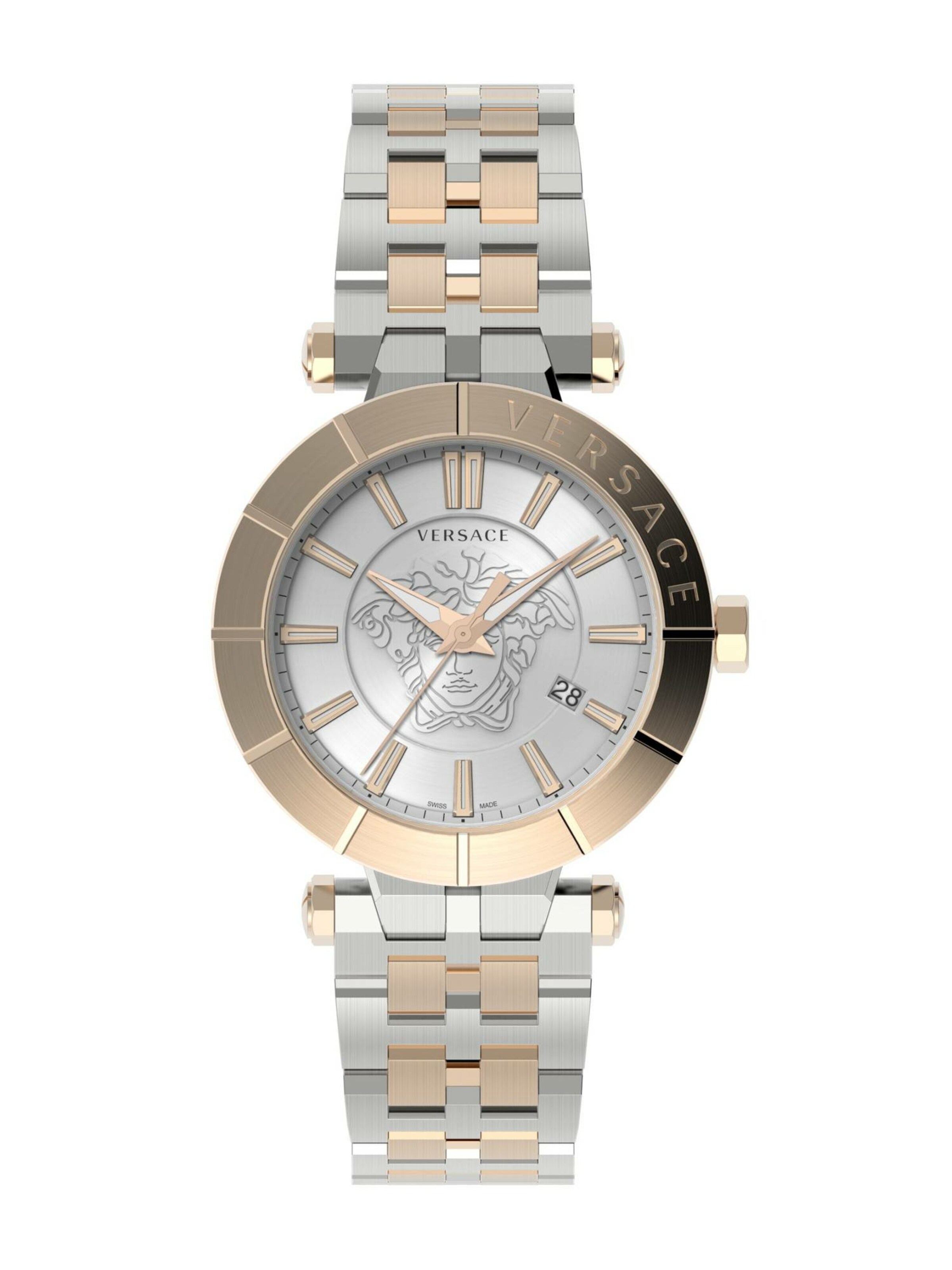 VERSACE Uhr in rosegold / silber, Produktansicht