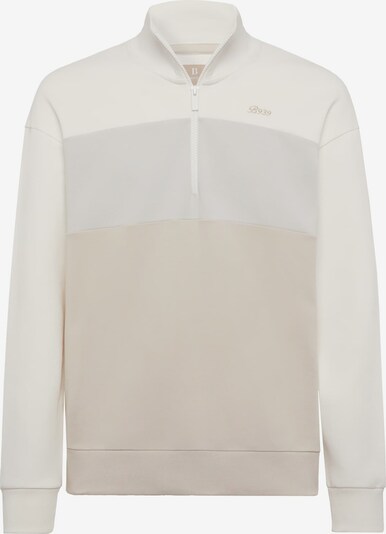 Boggi Milano Sweater majica u bež / siva / bijela, Pregled proizvoda