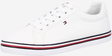 Baskets basses TOMMY HILFIGER en blanc : devant