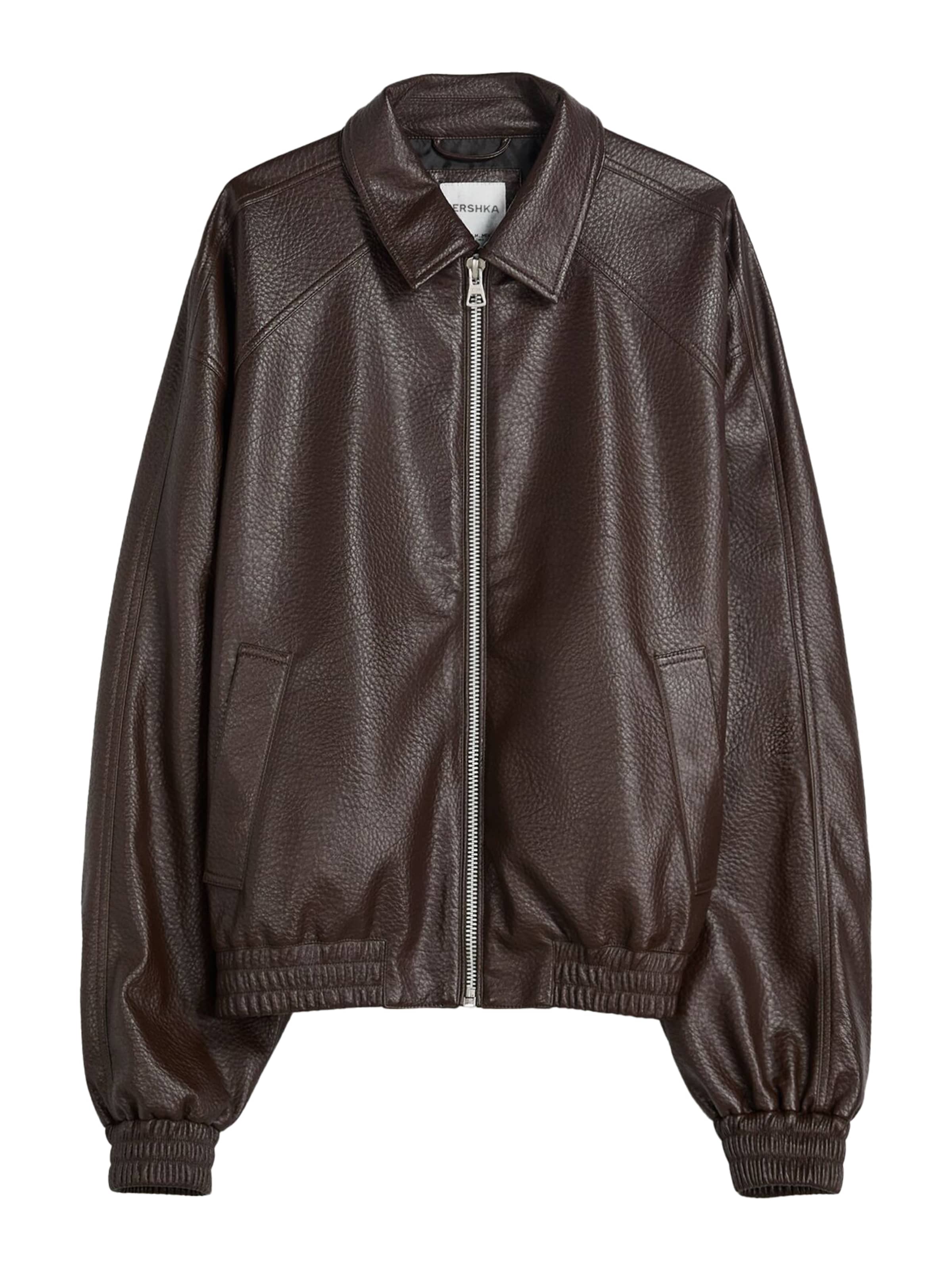 Bershka Преходно яке в кафяво: отпред