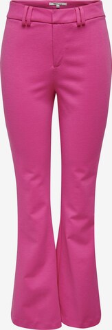 Pantaloni con piega frontale 'PEACH' di ONLY in rosa: frontale