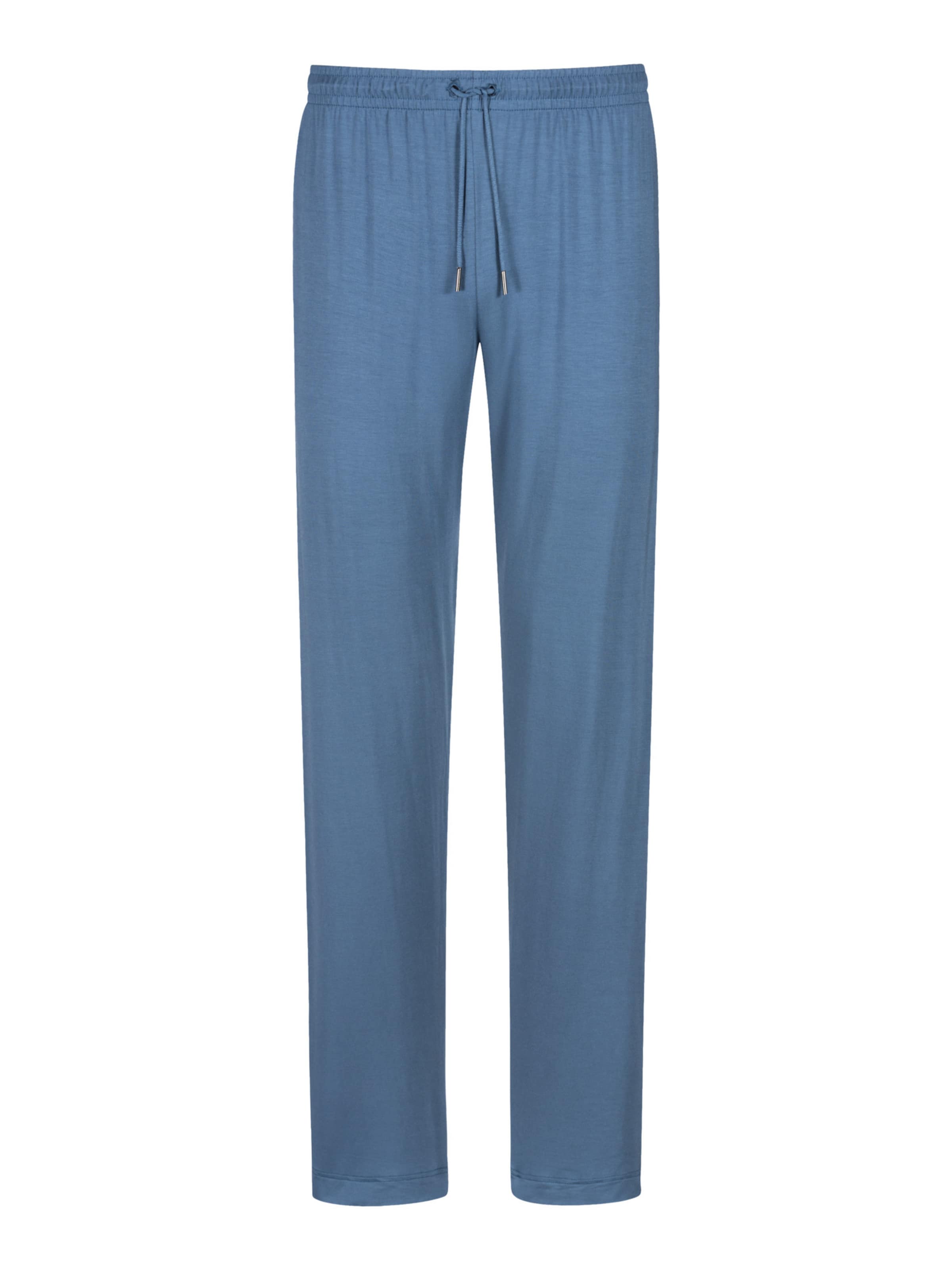 Mey Pyjamahose 'Jefferson' in Blau: Vorderseite