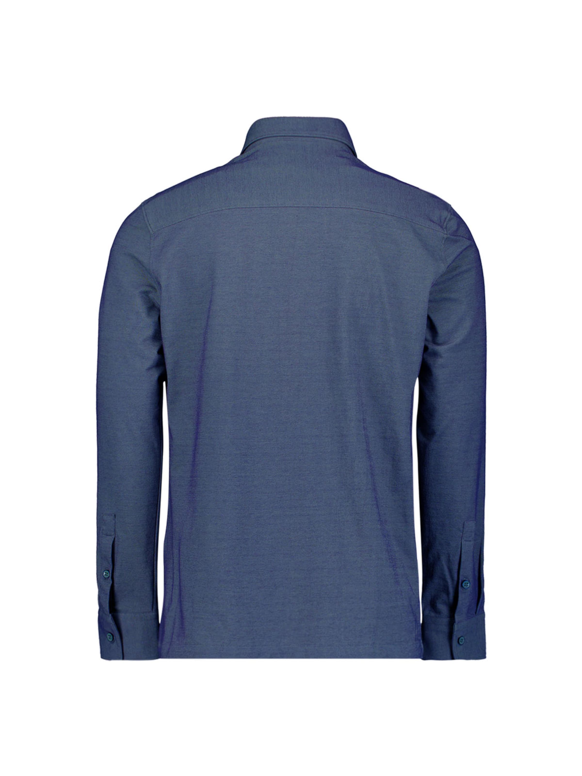 No Excess Regular fit Button Up Shirt in Blue