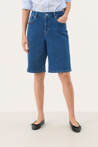 Part Two Loosefit Shorts 'RafaellaPW' in Blau: Vorderseite