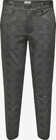 Only & Sons Slim fit Chino Pants 'MARK' in Grey: front