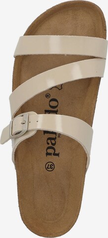 Palado Mules 'Ikaria Lack' in Beige