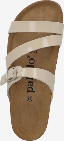 Palado Pantolette 'Ikaria Lack' in Beige