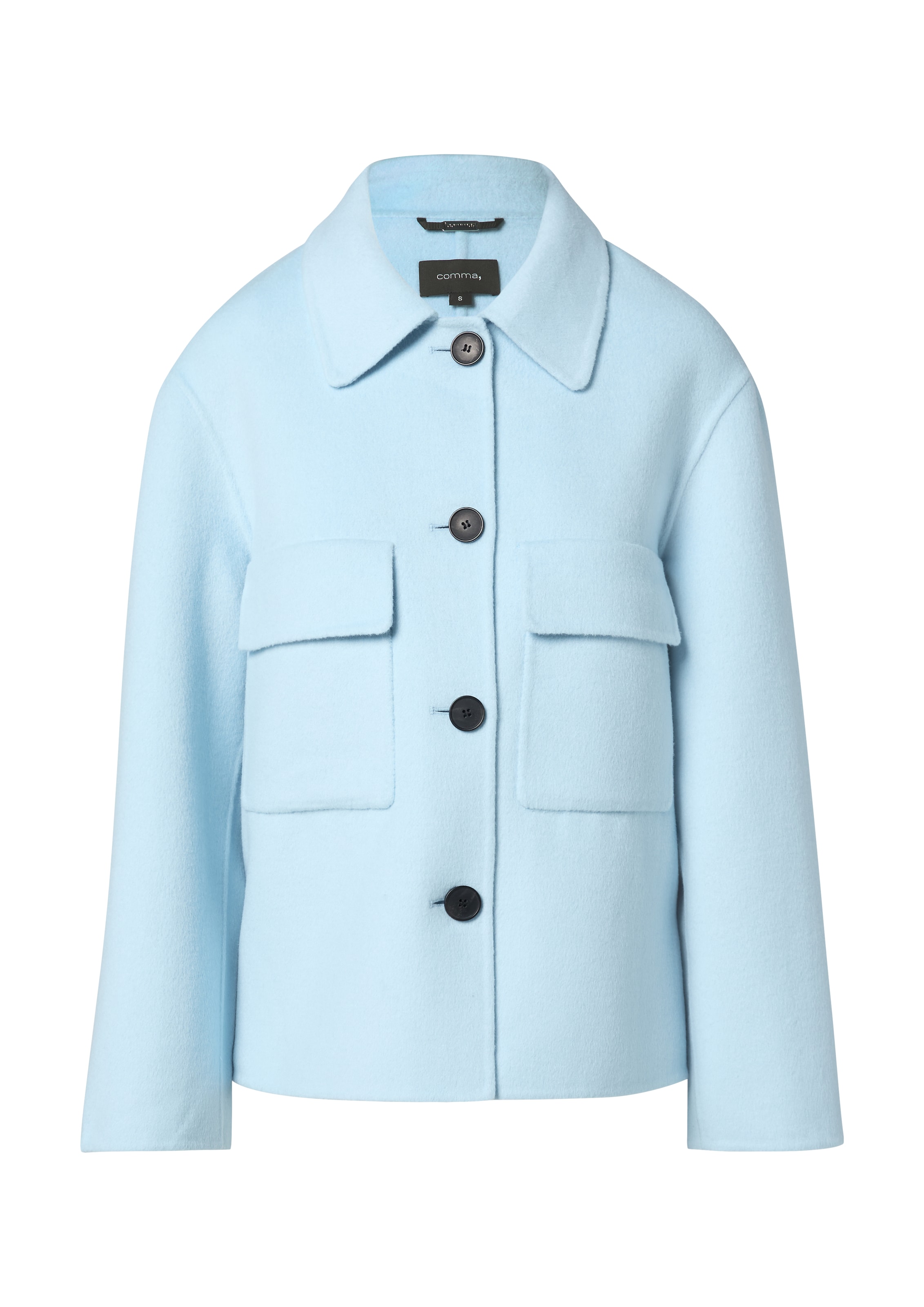 COMMA Veste mi-saison en bleu clair, Vue avec produit