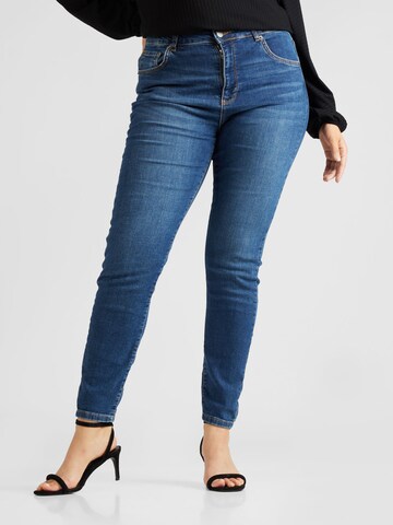 ABOUT YOU Curvy Skinny Jeans 'Hanna' in Blue: front