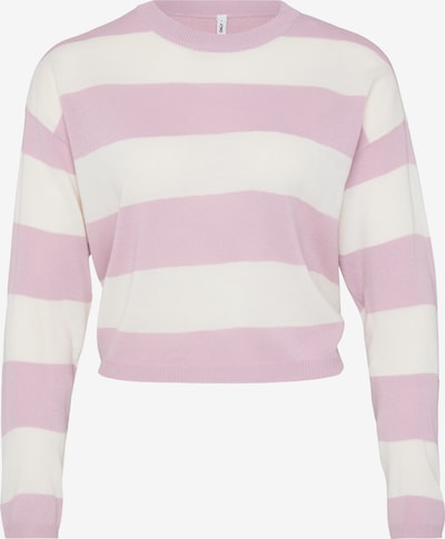 Only Petite Pulover 'ONLDERRY' u orhideja bijela / bijela, Pregled proizvoda