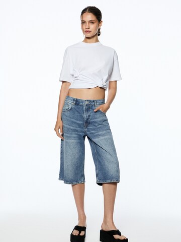 Pull&Bear Voľný strih Džínsy - Modrá