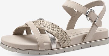 TAMARIS Sandalen met riem in Beige: voorkant