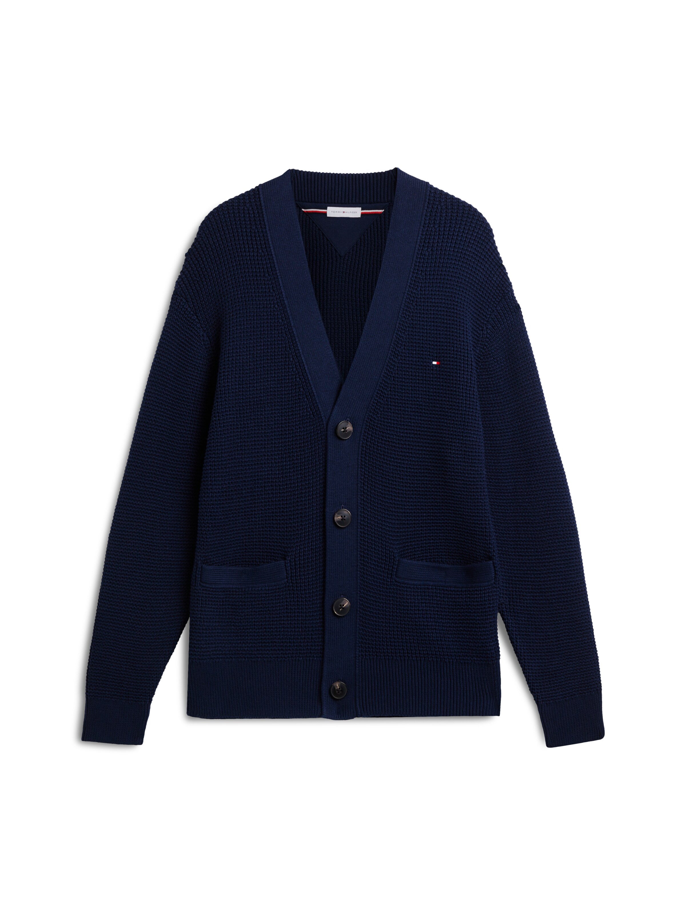 TOMMY HILFIGER Вязаная кофта в Синий: спереди