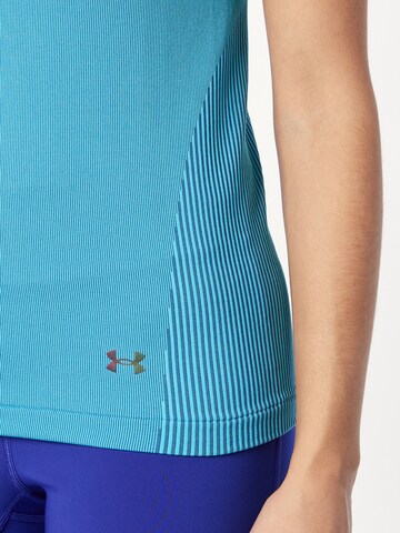 UNDER ARMOUR Funktionsbluse 'Rush' i blå