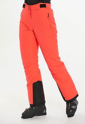 Whistler Regular Workout Pants 'Fairfax' in Orange: front