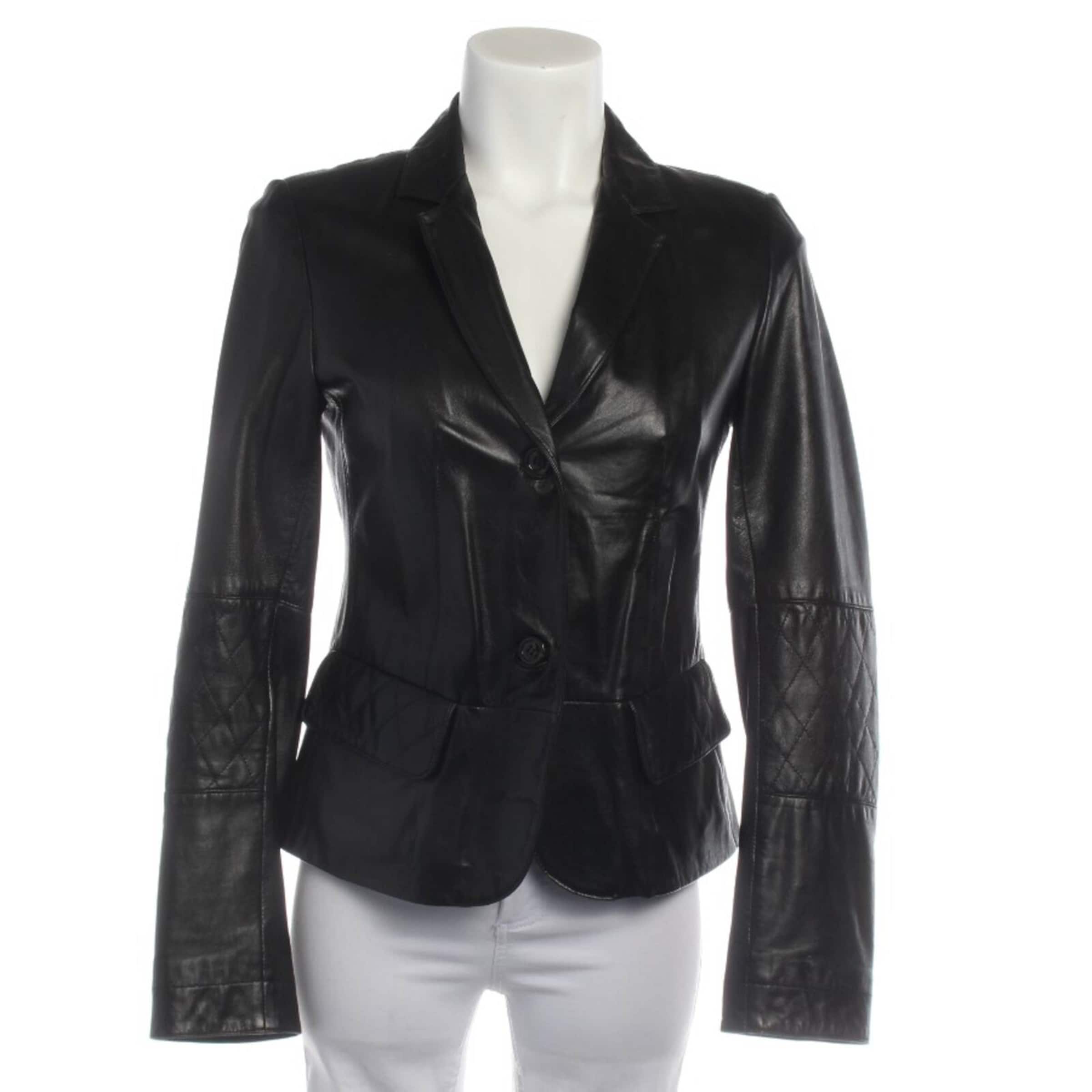 Marc Cain Jacket & Coat in XS in Black: front