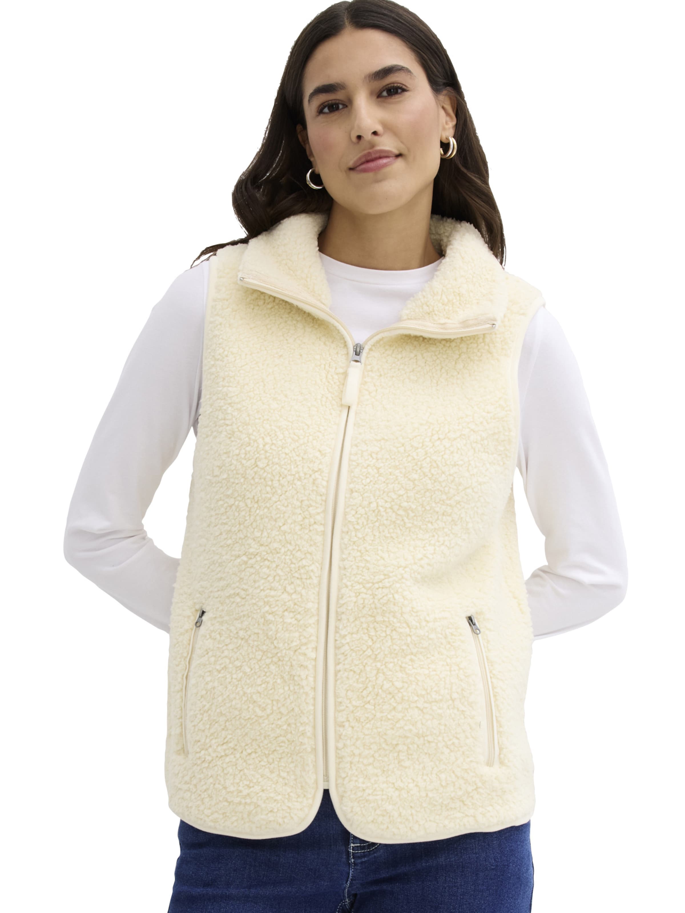 bonprix Bodywarmer in Beige: voorkant