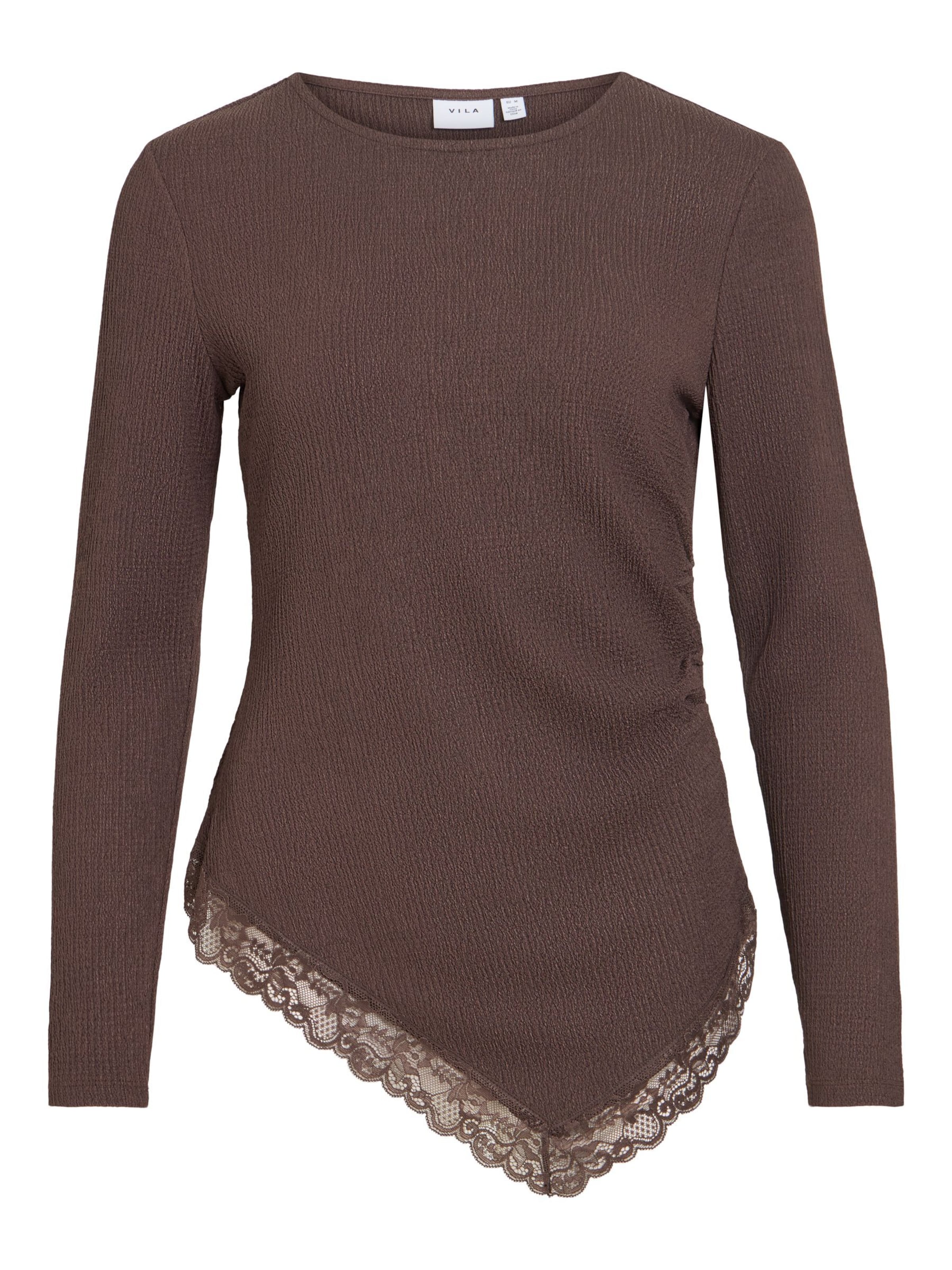 VILA - Camiseta 'VIWanni' en marrón: frente