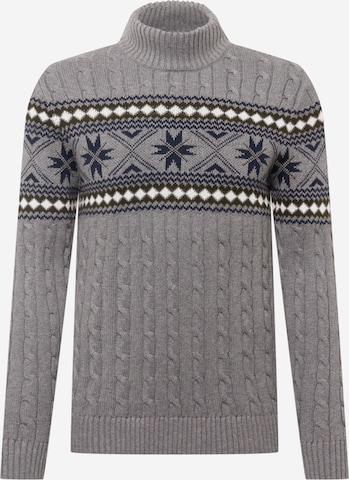 SELECTED HOMME Sweater 'FLAKE' in Grey: front