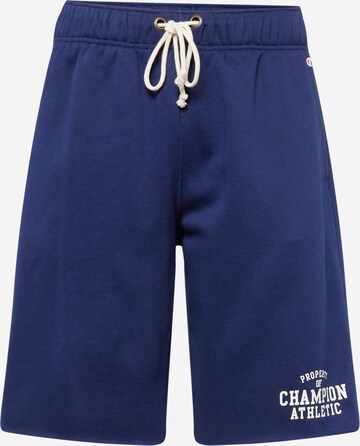 Champion Authentic Athletic Apparel Regular Shorts in Blau: predná strana