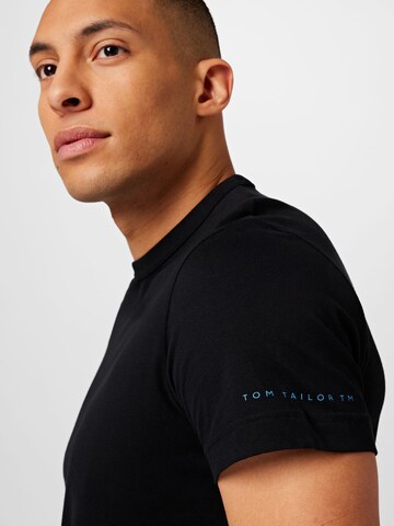 TOM TAILOR Koszulka w kolorze czarny