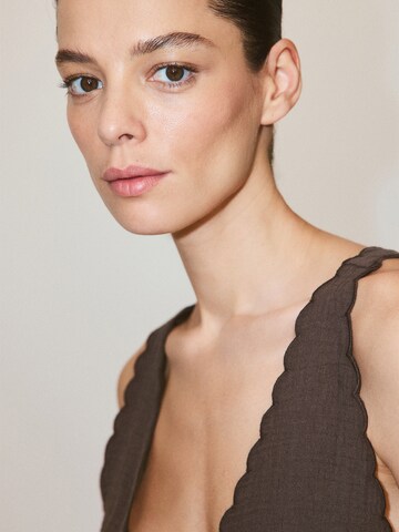MANGO Top 'CORFU' - barna
