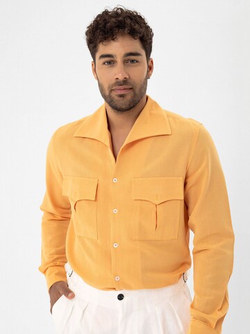 Regular fit Camicia di Dandalo in giallo