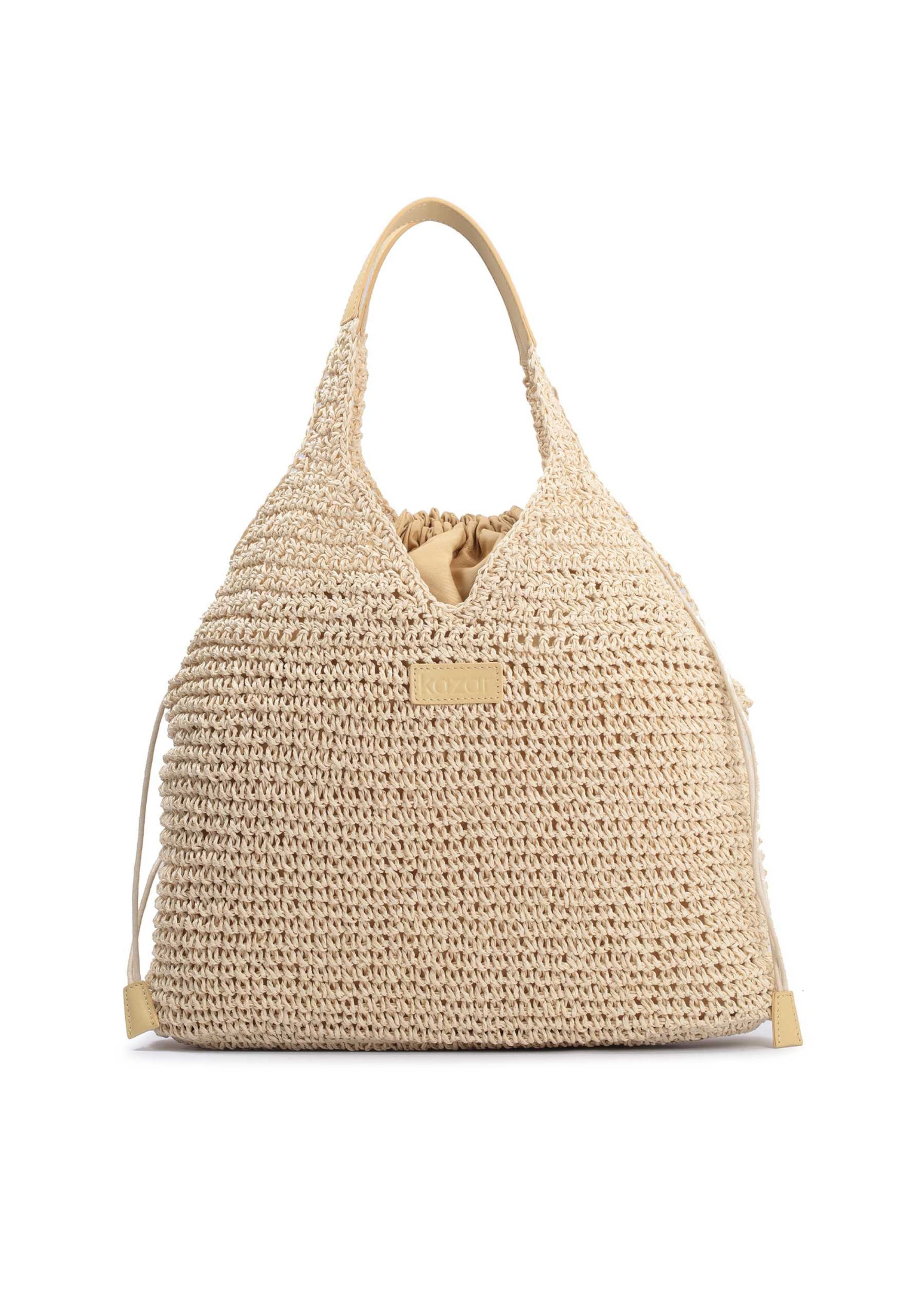 Poche ventrale Kazar en beige : devant