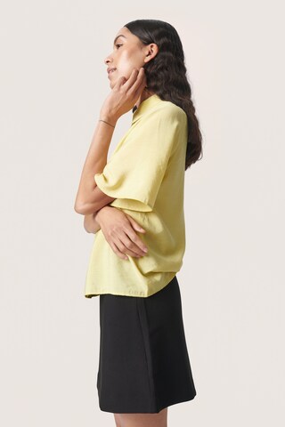 SOAKED IN LUXURY Blouse 'Leodora Stefani' in Yellow