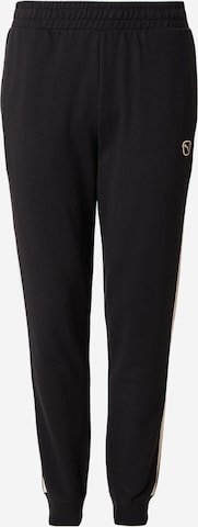 Pantalon 'Essentials' PUMA en noir : devant