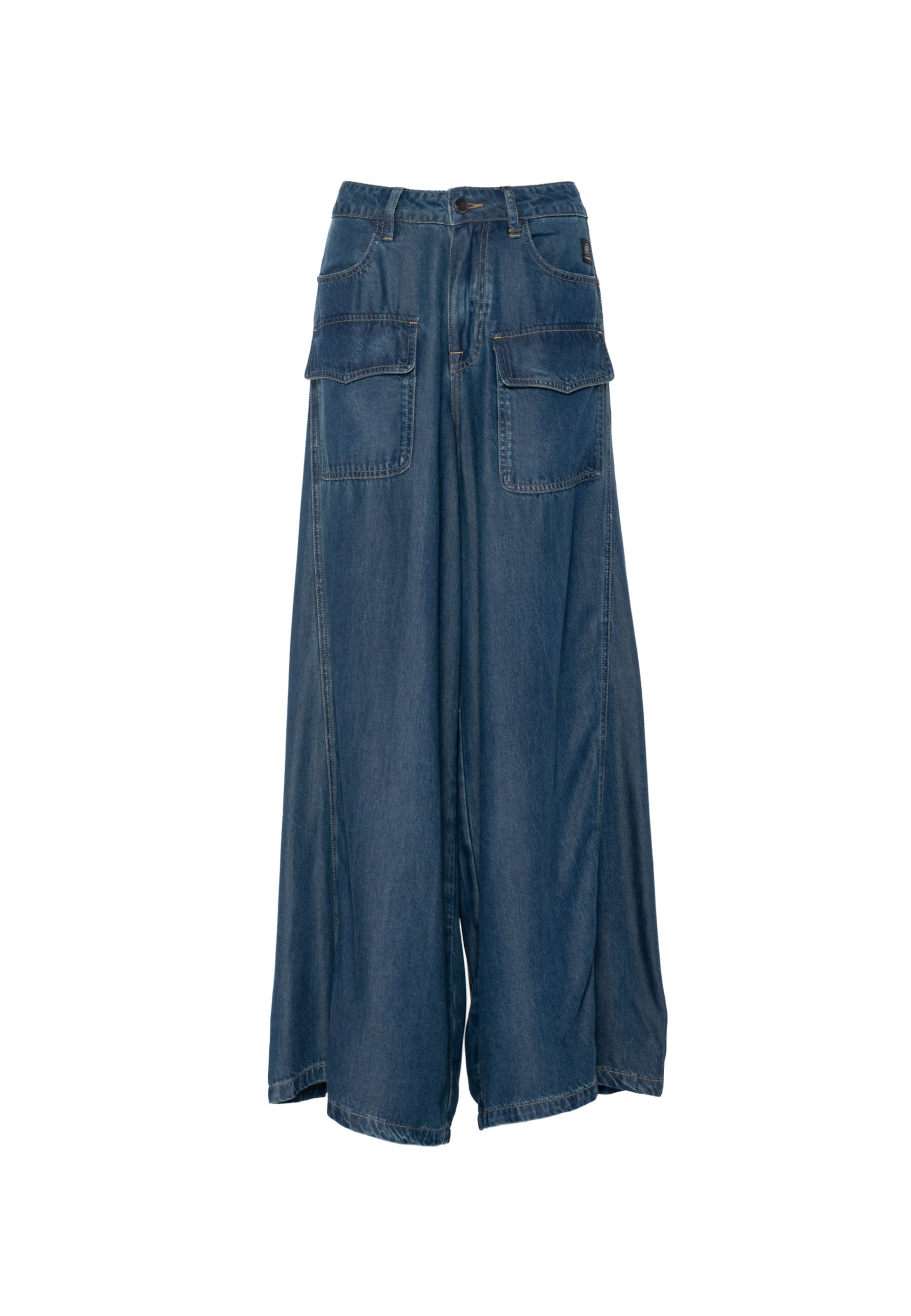 Wide Leg Jean 'Tris' Elias Rumelis en bleu : devant