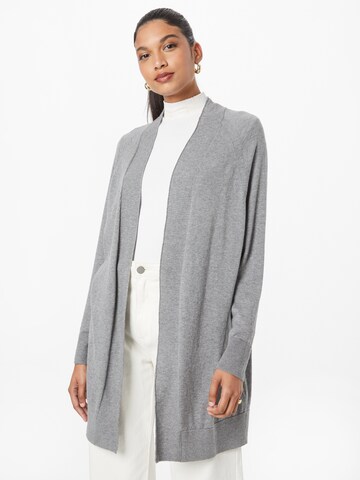 ESPRIT Knit Cardigan in Grey: front